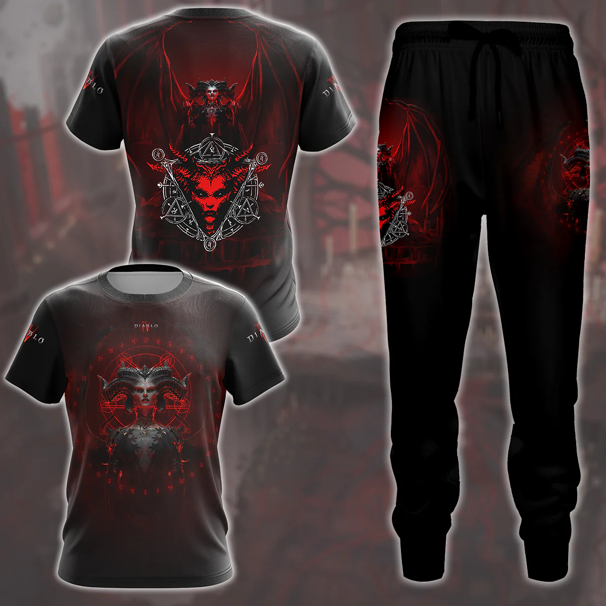 Diablo IV Video Game All Over Printed T-shirt Tank Top Zip Hoodie Pullover Hoodie Hawaiian Shirt Beach Shorts Joggers - Image 8