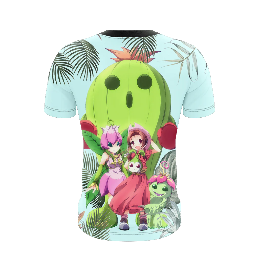 Digimon Palmon Evolution Line Unisex 3D T-shirt - Image 3