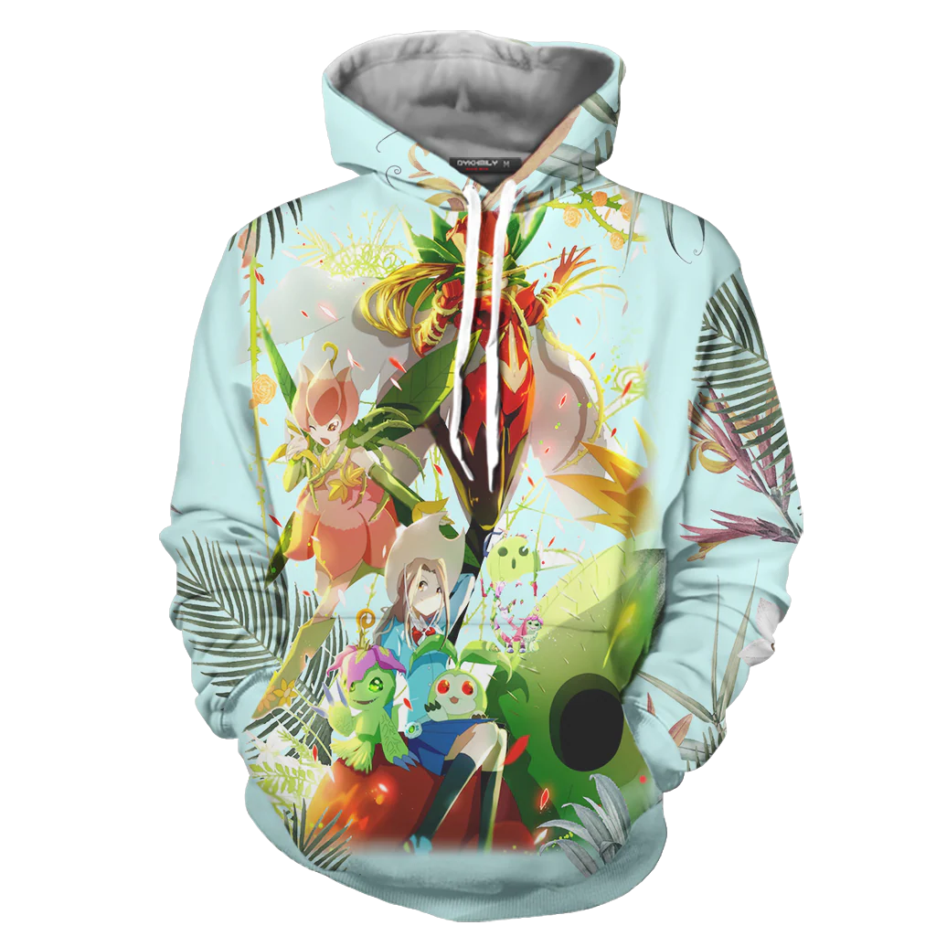 Digimon Palmon Evolution Line Unisex 3D T-shirt - Image 6