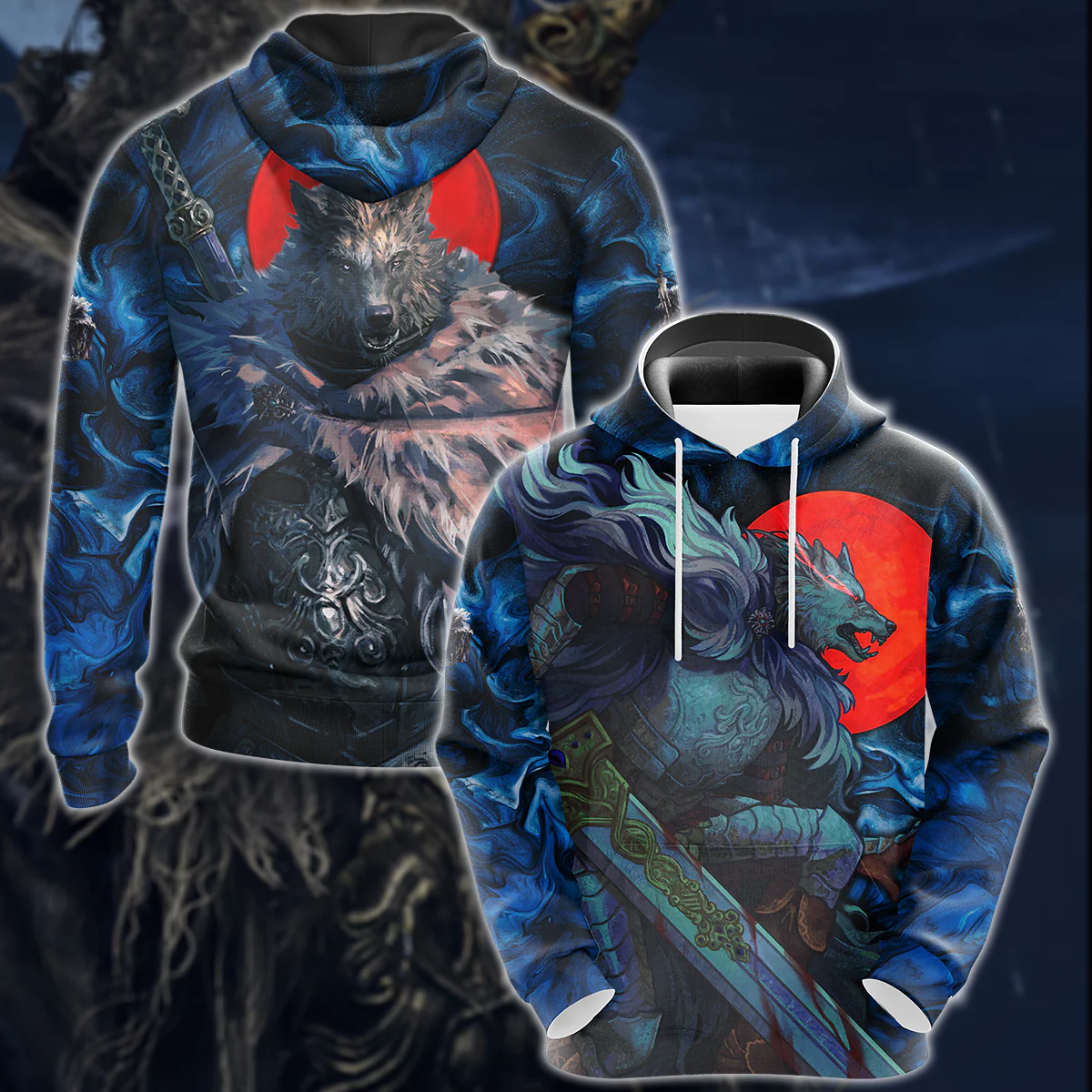 Elden Ring Blaidd Video Game 3D All Over Print T-shirt Tank Top Zip Hoodie Pullover Hoodie Hawaiian Shirt Beach Shorts Jogger - Image 4