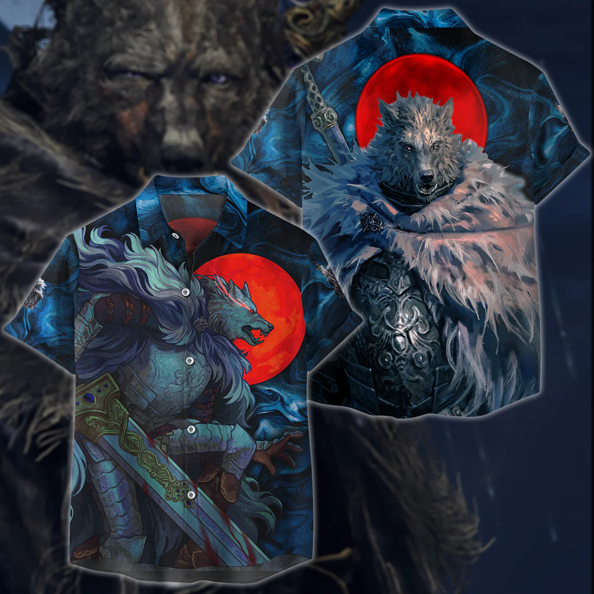 Elden Ring Blaidd Video Game 3D All Over Print T-shirt Tank Top Zip Hoodie Pullover Hoodie Hawaiian Shirt Beach Shorts Jogger - Image 5