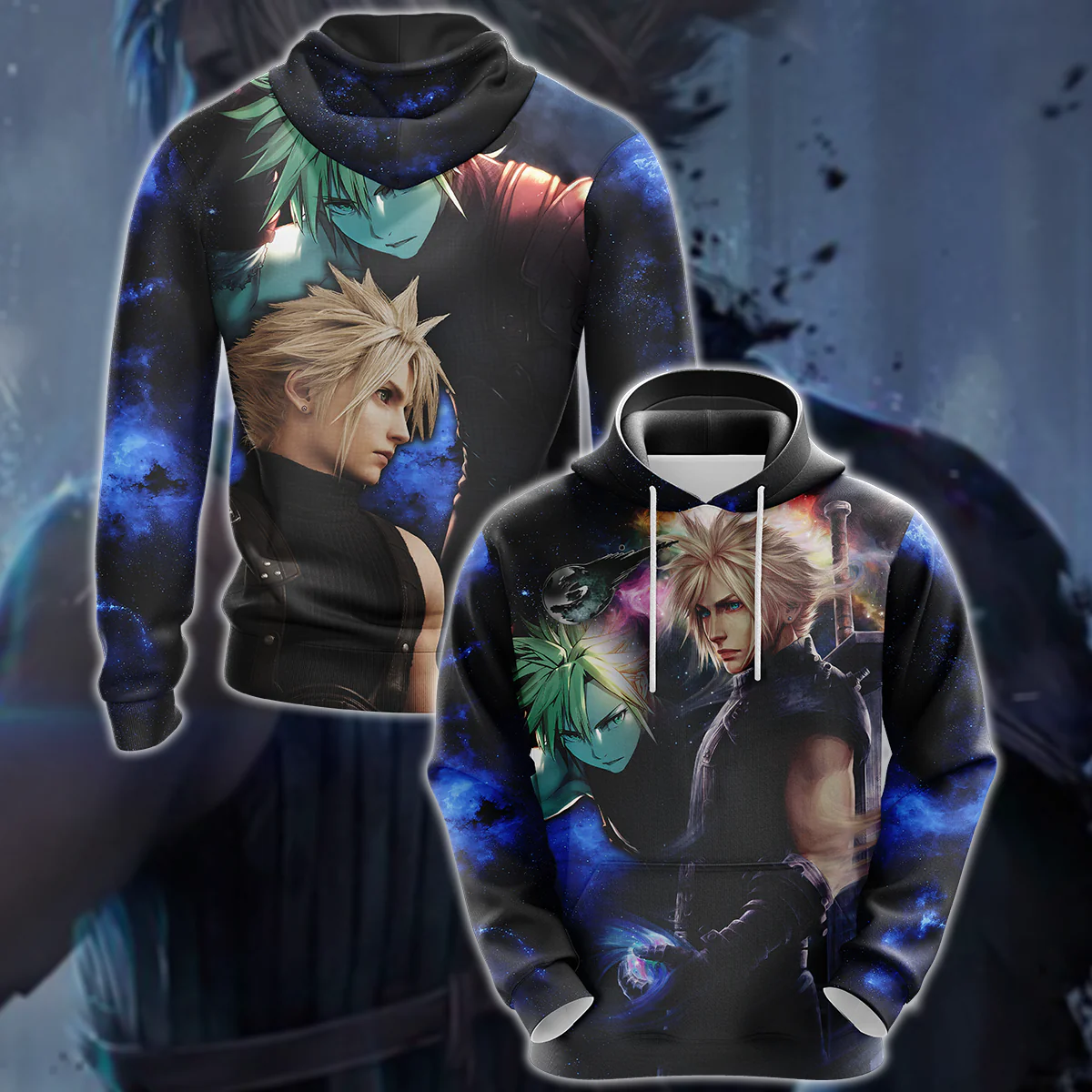 Final Fantasy VII Tidus Video Game 3D All Over Print T-shirt Tank Top Zip Hoodie Pullover Hoodie Hawaiian Shirt Beach Shorts Jogger - Image 9
