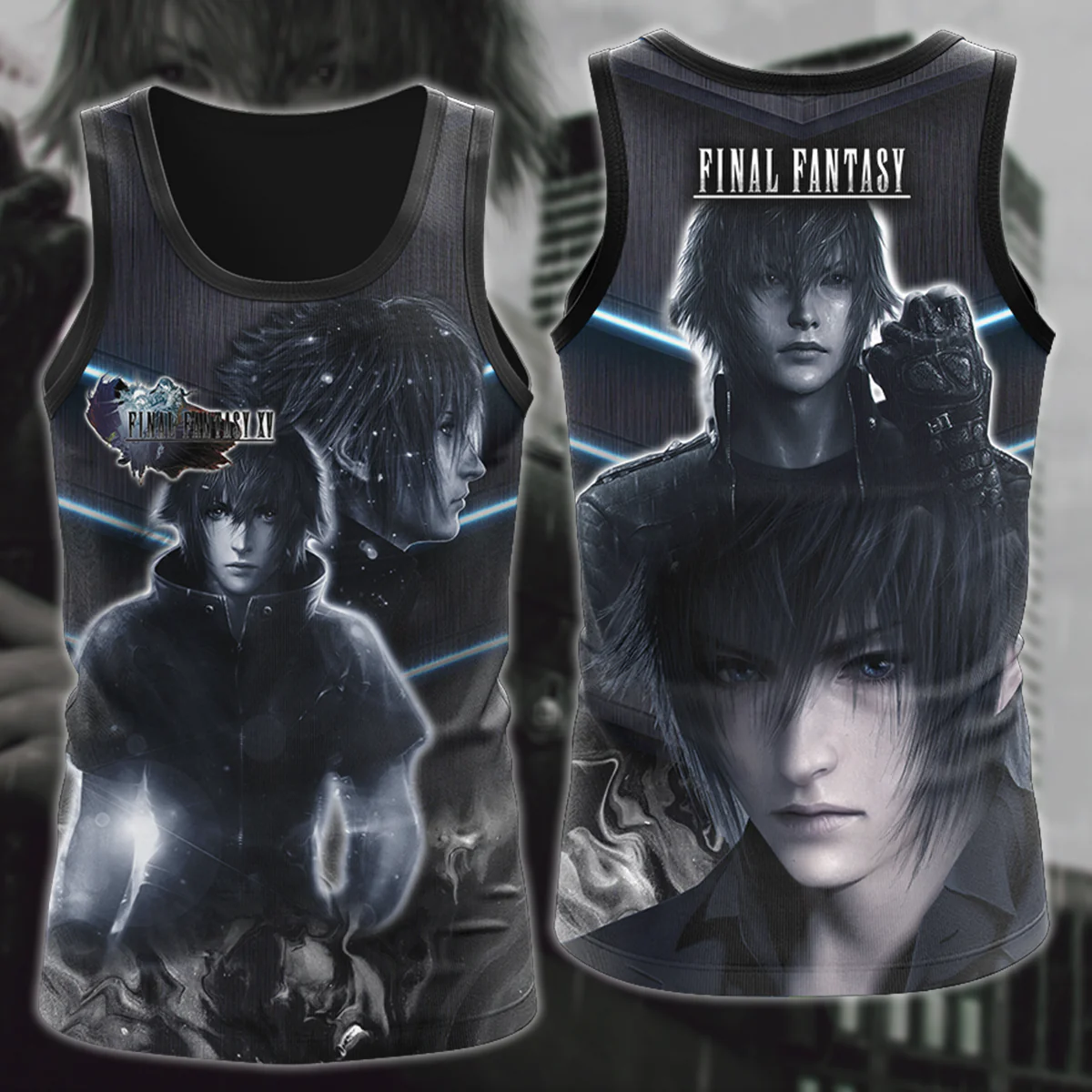 Final Fantasy XV Video Game 3D All Over Print T-shirt Tank Top Zip Hoodie Pullover Hoodie Hawaiian Shirt Beach Shorts Jogger - Image 4