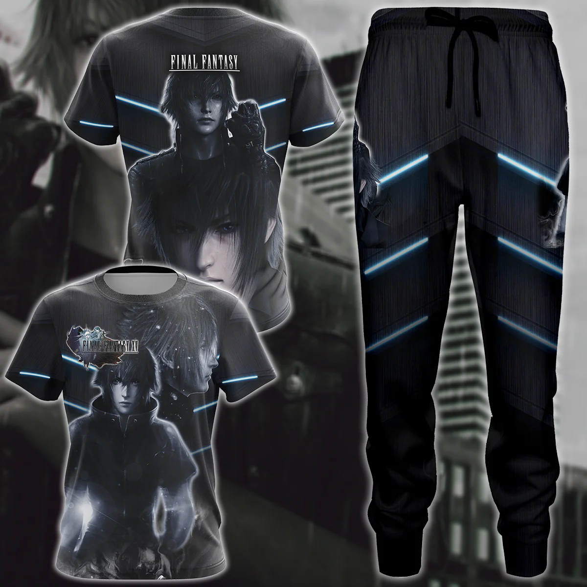Final Fantasy XV Video Game 3D All Over Print T-shirt Tank Top Zip Hoodie Pullover Hoodie Hawaiian Shirt Beach Shorts Jogger - Image 6