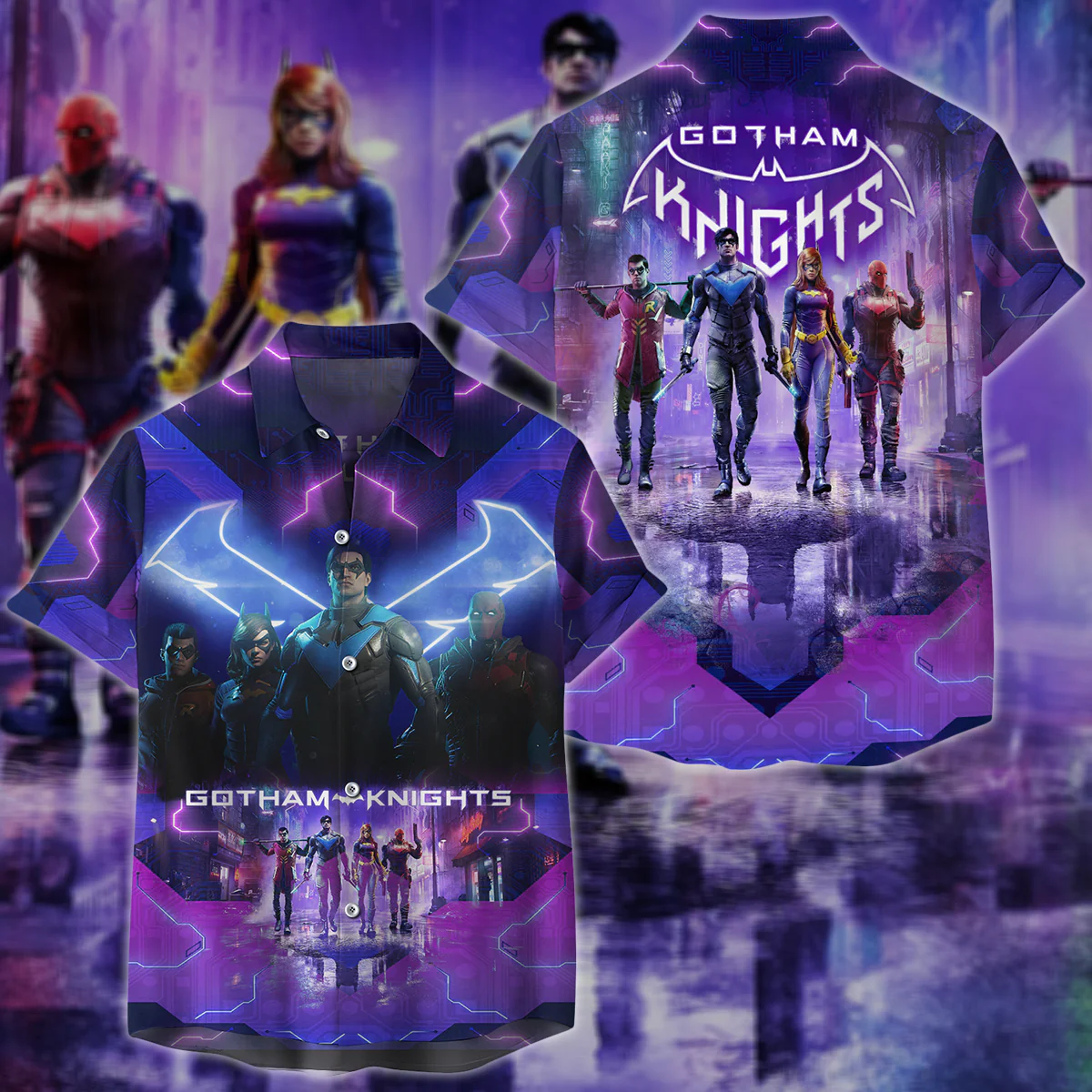 Gotham Knights 2022 Video Game 3D All Over Print T-shirt Tank Top Zip Hoodie Pullover Hoodie Hawaiian Shirt Beach Shorts Jogger - Image 5