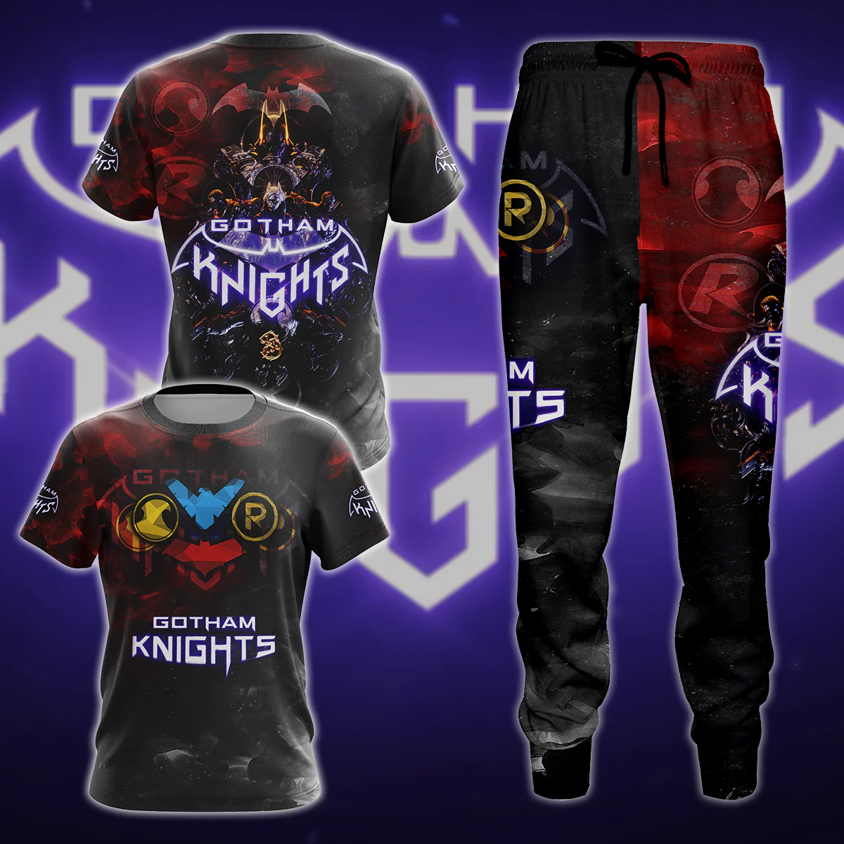 Gotham Knights 3D All Over Print T-shirt Tank Top Zip Hoodie Pullover Hoodie Hawaiian Shirt Beach Shorts Jogger - Image 4