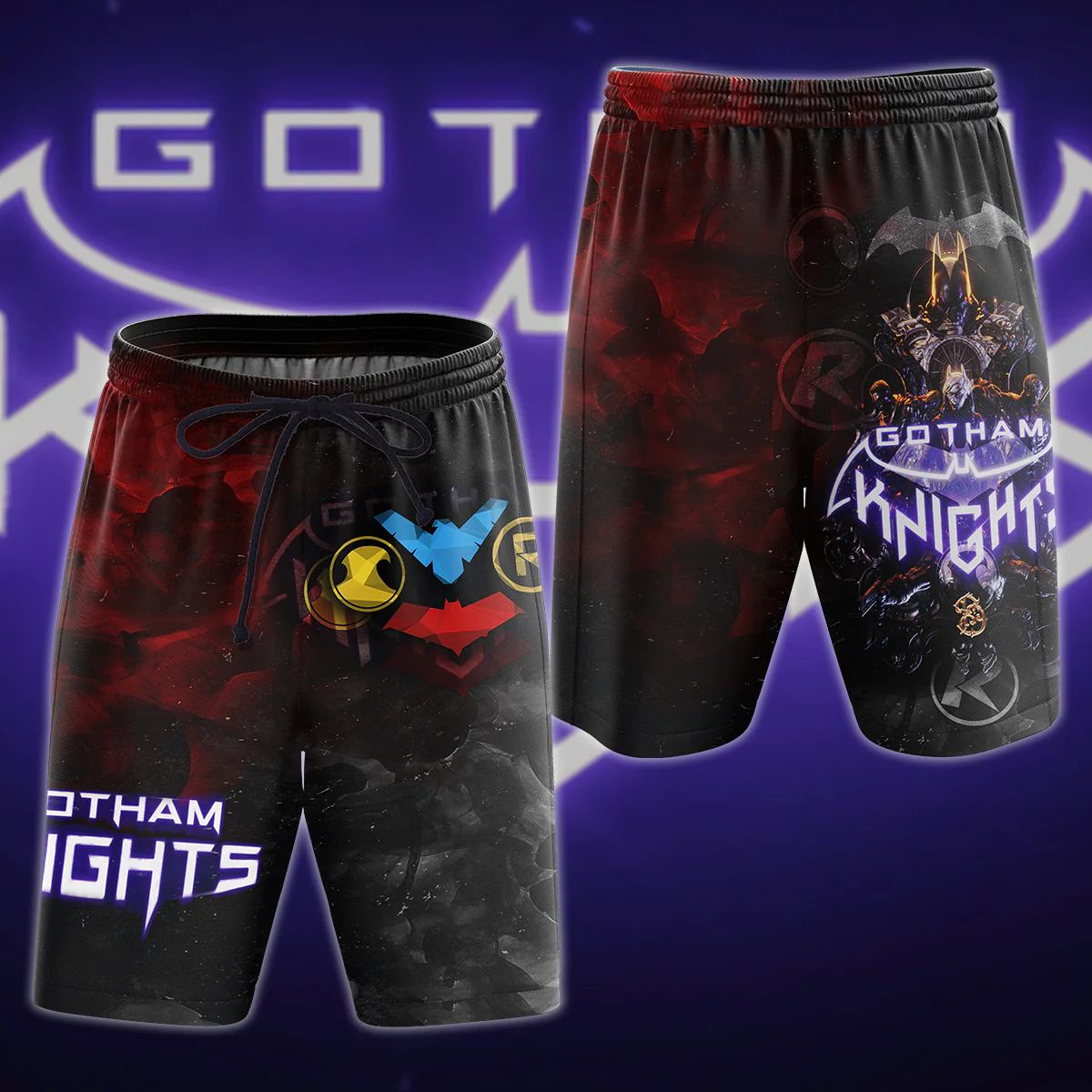 Gotham Knights 3D All Over Print T-shirt Tank Top Zip Hoodie Pullover Hoodie Hawaiian Shirt Beach Shorts Jogger - Image 9