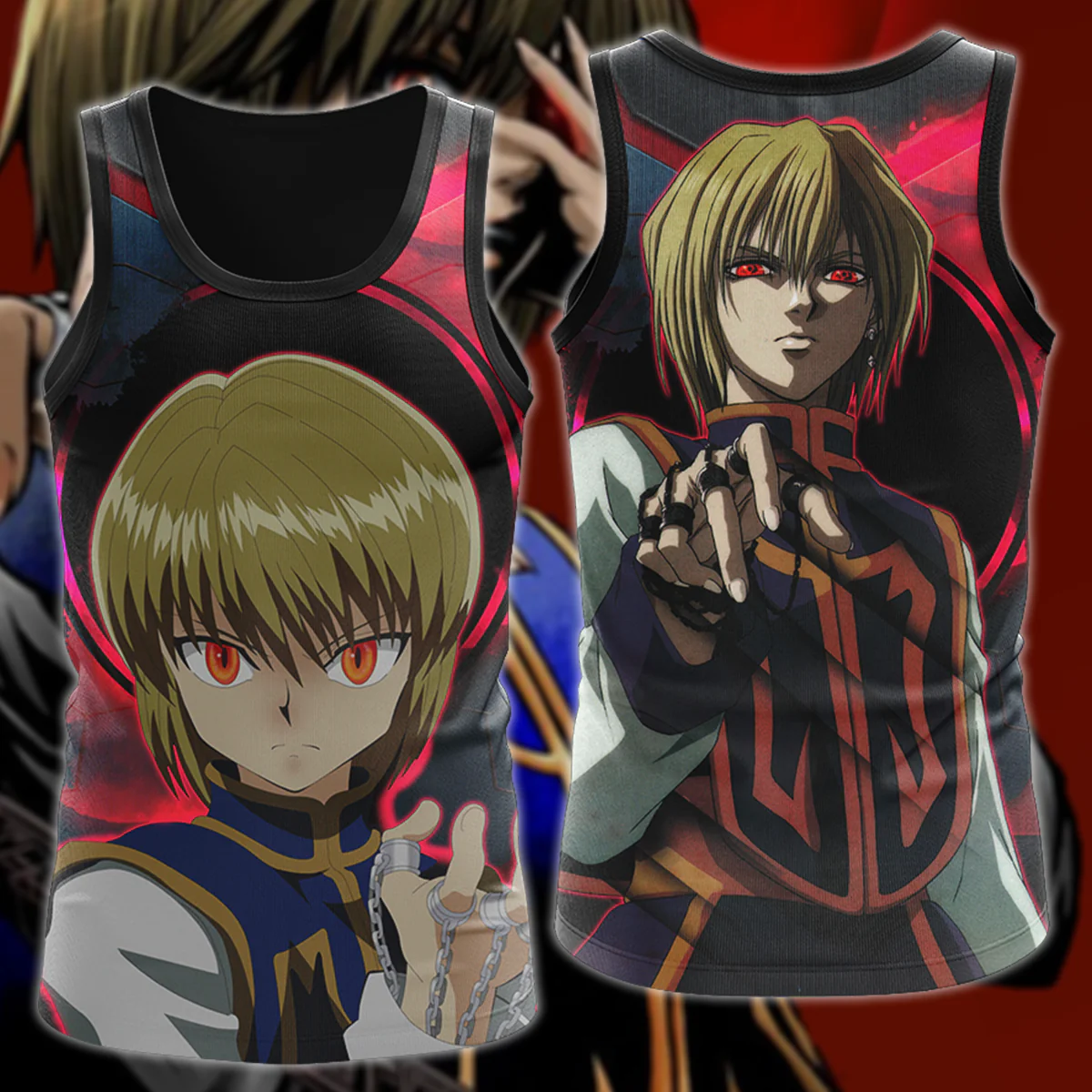 Hunter x Hunber Kurapika 3D All Over Print T-shirt Tank Top Zip Hoodie Pullover Hoodie Hawaiian Shirt Beach Shorts Jogger - Image 7
