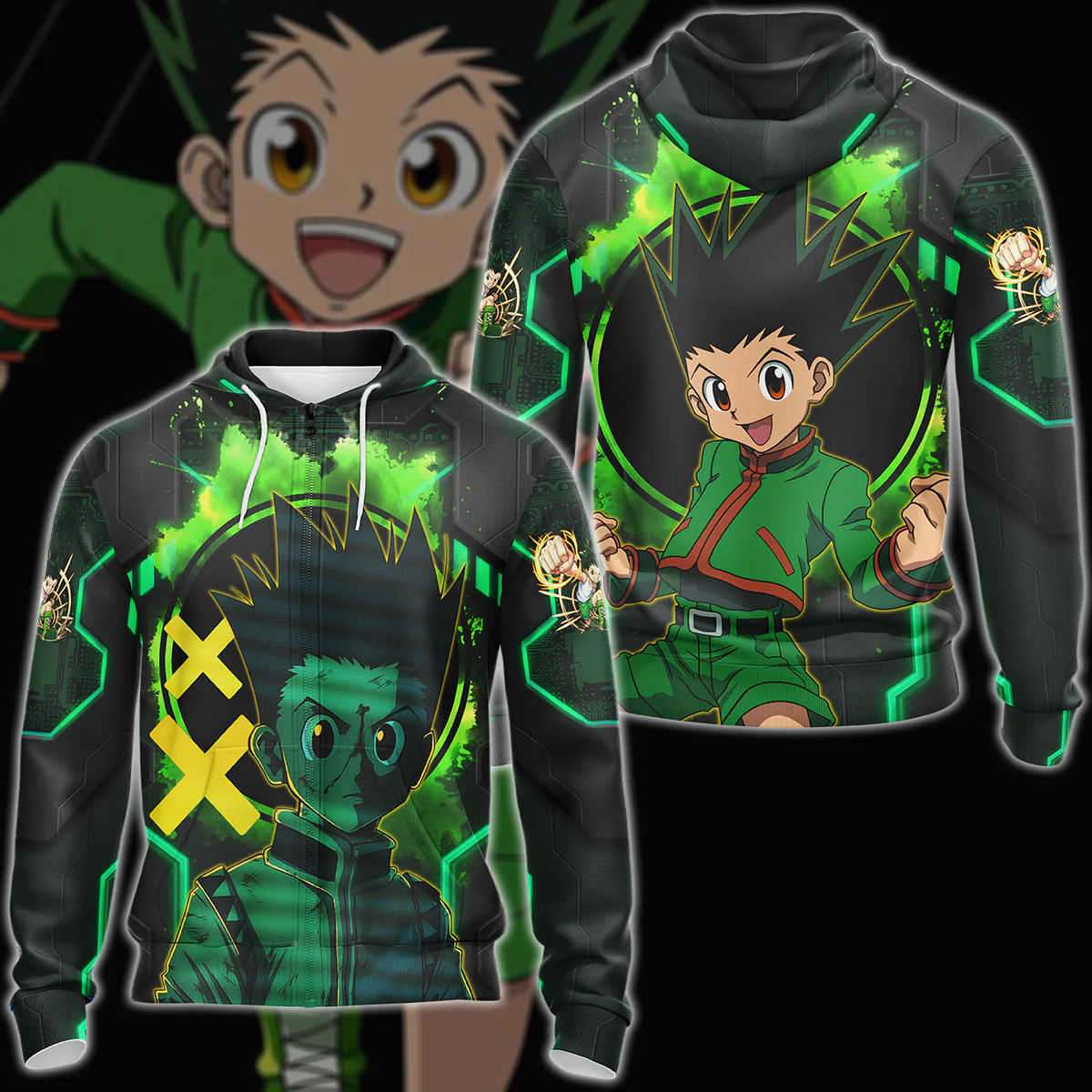 Hunter x Hunter Gon 3D All Over Print T-shirt Tank Top Zip Hoodie Pullover Hoodie Hawaiian Shirt Beach Shorts Jogger - Image 5