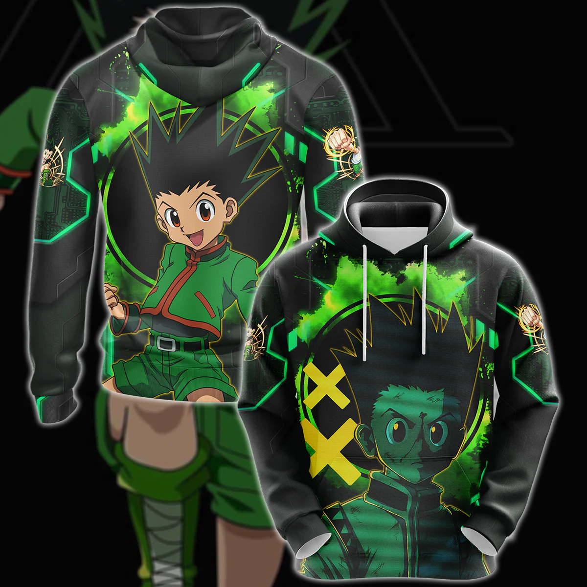 Hunter x Hunter Gon 3D All Over Print T-shirt Tank Top Zip Hoodie Pullover Hoodie Hawaiian Shirt Beach Shorts Jogger - Image 6