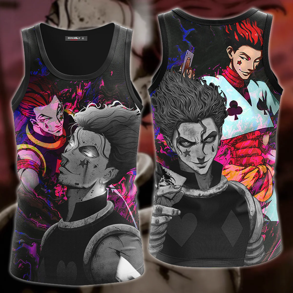 Hunter x Hunter Hisoka 3D All Over Print T-shirt Tank Top Zip Hoodie Pullover Hoodie Hawaiian Shirt Beach Shorts Jogger - Image 3