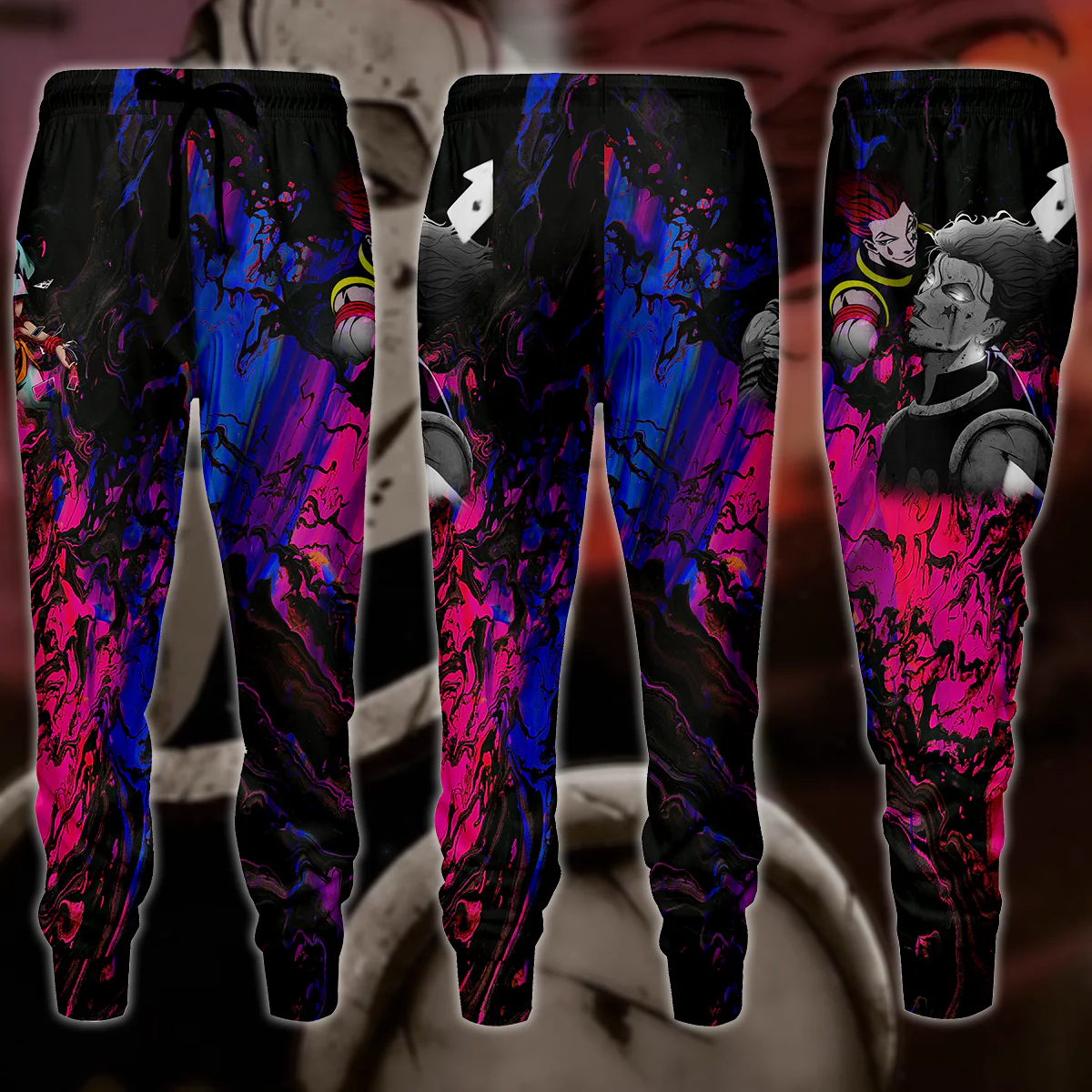 Hunter x Hunter Hisoka 3D All Over Print T-shirt Tank Top Zip Hoodie Pullover Hoodie Hawaiian Shirt Beach Shorts Jogger - Image 9