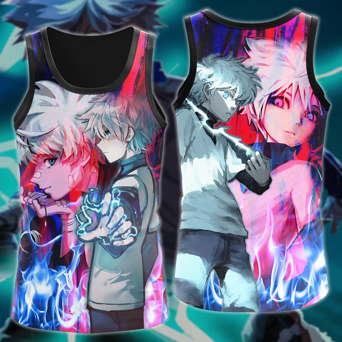 Hunter x Hunter Killua 3D All Over Print T-shirt Tank Top Zip Hoodie Pullover Hoodie Hawaiian Shirt Beach Shorts Jogger - Image 4