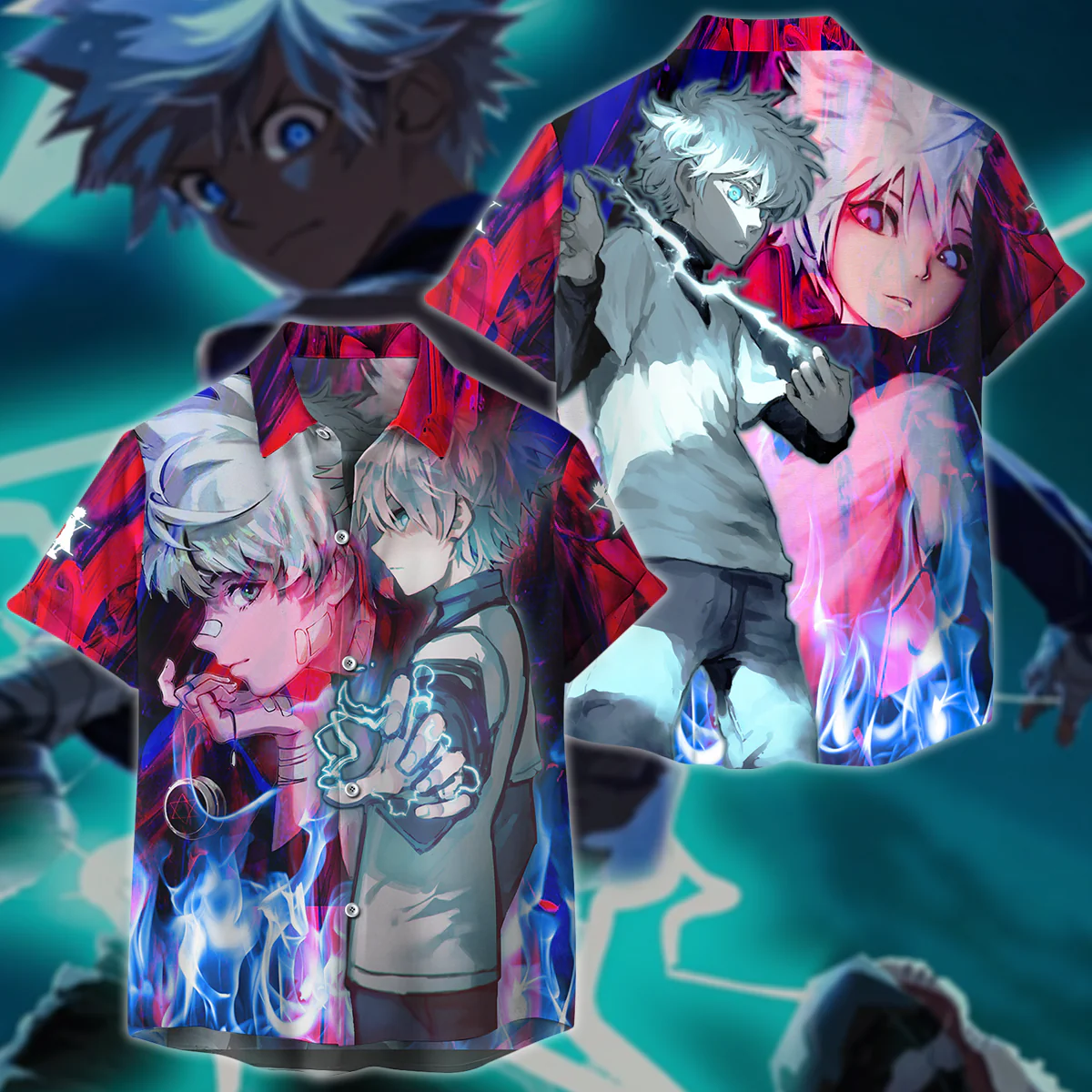 Hunter x Hunter Killua 3D All Over Print T-shirt Tank Top Zip Hoodie Pullover Hoodie Hawaiian Shirt Beach Shorts Jogger - Image 9