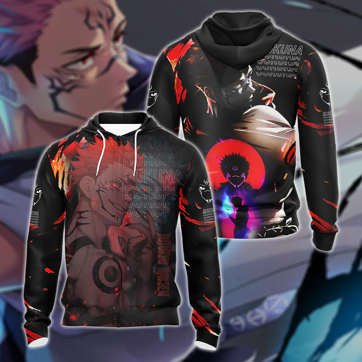 Jujutsu Kaisen 3D All Over Print T-shirt Tank Top Zip Hoodie Pullover Hoodie Hawaiian Shirt Beach Shorts Jogger - Image 5