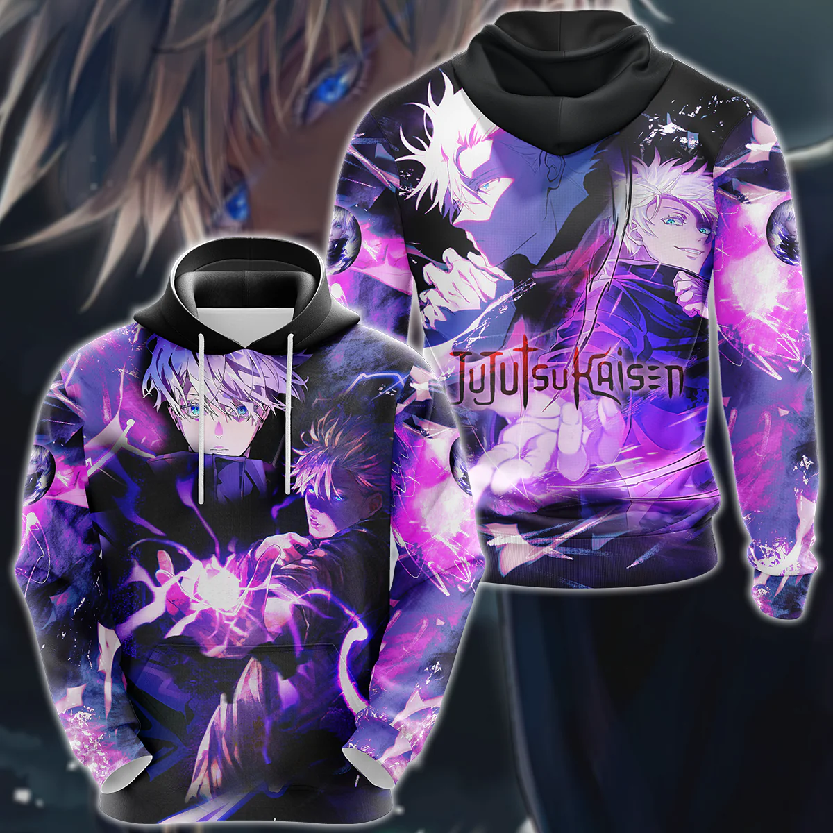 Jujutsu Kaisen Gojo Satoru 3D All Over Print T-shirt Tank Top Zip Hoodie Pullover Hoodie Hawaiian Shirt Beach Shorts Jogger - Image 6