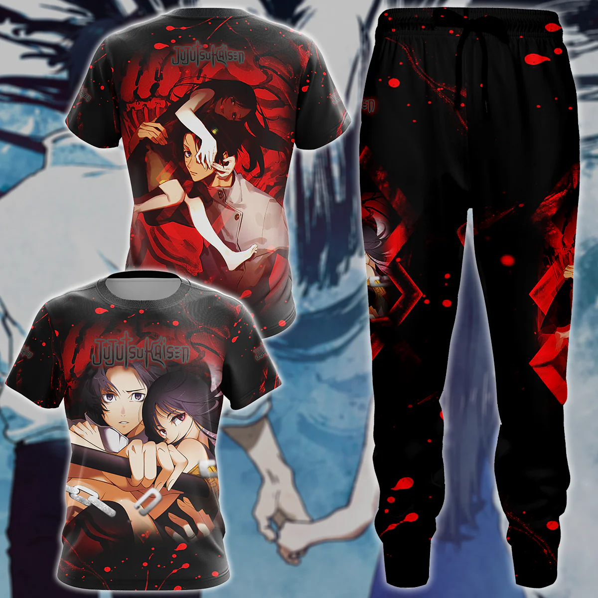Jujutsu Kaisen Yuta & Rika Human Form 3D All Over Print T-shirt Tank Top Zip Hoodie Pullover Hoodie Hawaiian Shirt Beach Shorts Jogger - Image 4