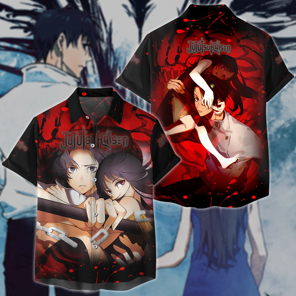 Jujutsu Kaisen Yuta & Rika Human Form 3D All Over Print T-shirt Tank Top Zip Hoodie Pullover Hoodie Hawaiian Shirt Beach Shorts Jogger - Image 7