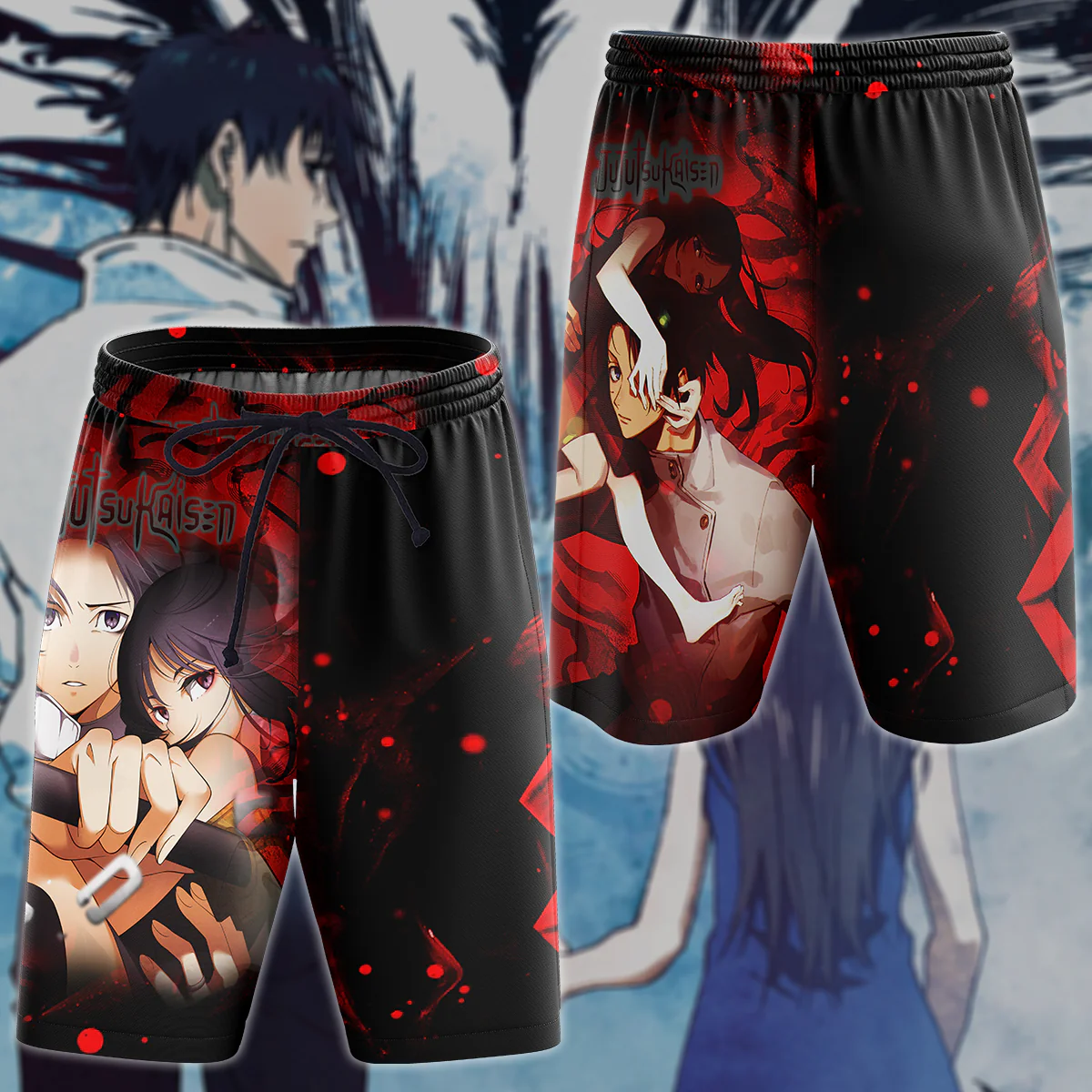 Jujutsu Kaisen Yuta & Rika Human Form 3D All Over Print T-shirt Tank Top Zip Hoodie Pullover Hoodie Hawaiian Shirt Beach Shorts Jogger - Image 9