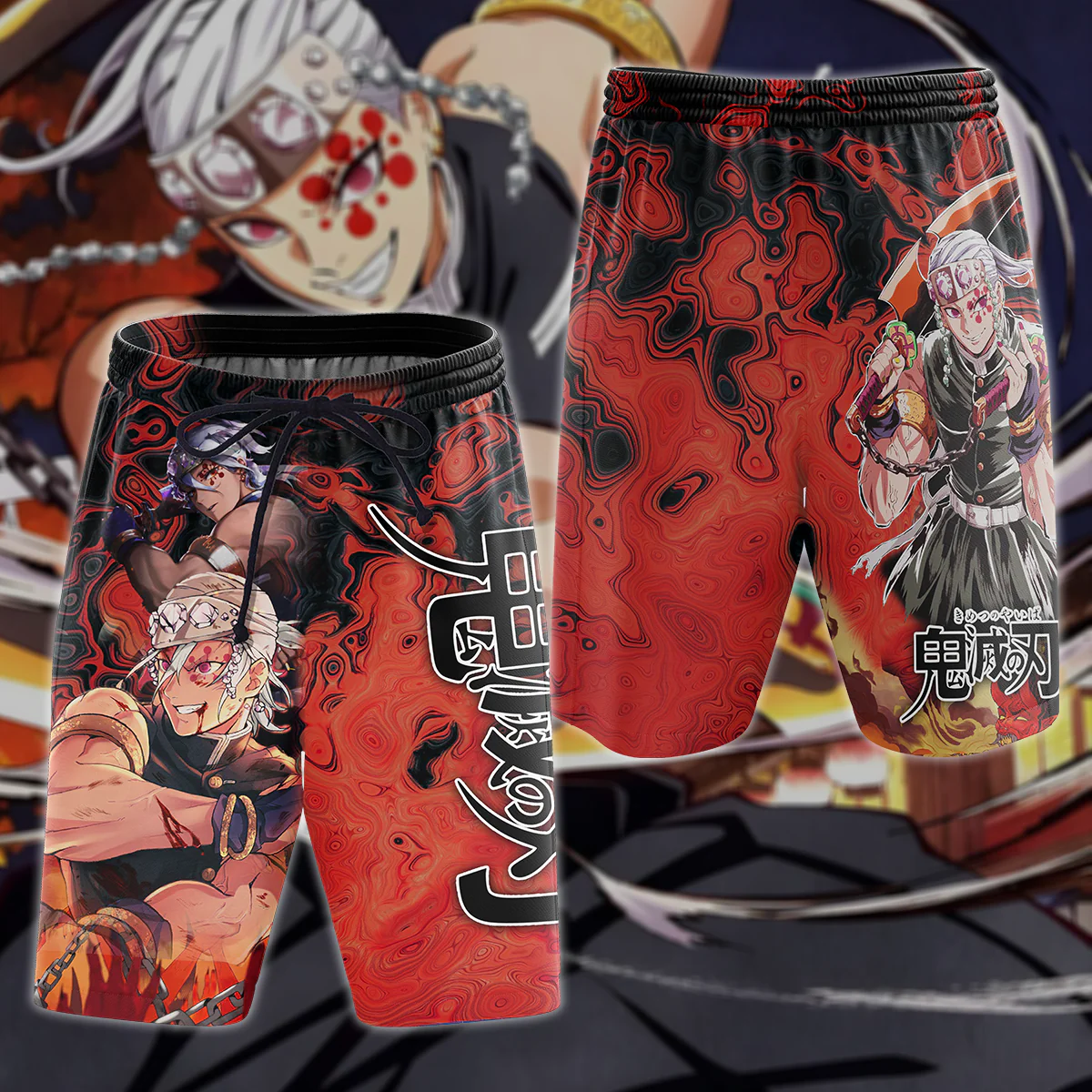 Kimetsu No Yaiba ss2: Yuukaku-hen Uzui Tengen 3D All Over Print T-shirt Tank Top Zip Hoodie Pullover Hoodie Hawaiian Shirt Beach Shorts Jogger - Image 7