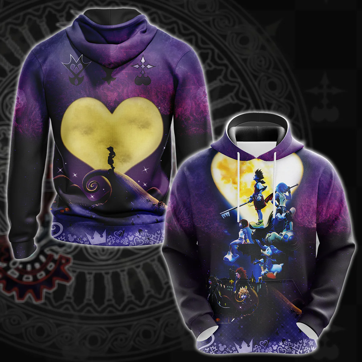 Kingdom Hearts Video Game 3D All Over Print T-shirt Tank Top Zip Hoodie Pullover Hoodie Hawaiian Shirt Beach Shorts Jogger - Image 3