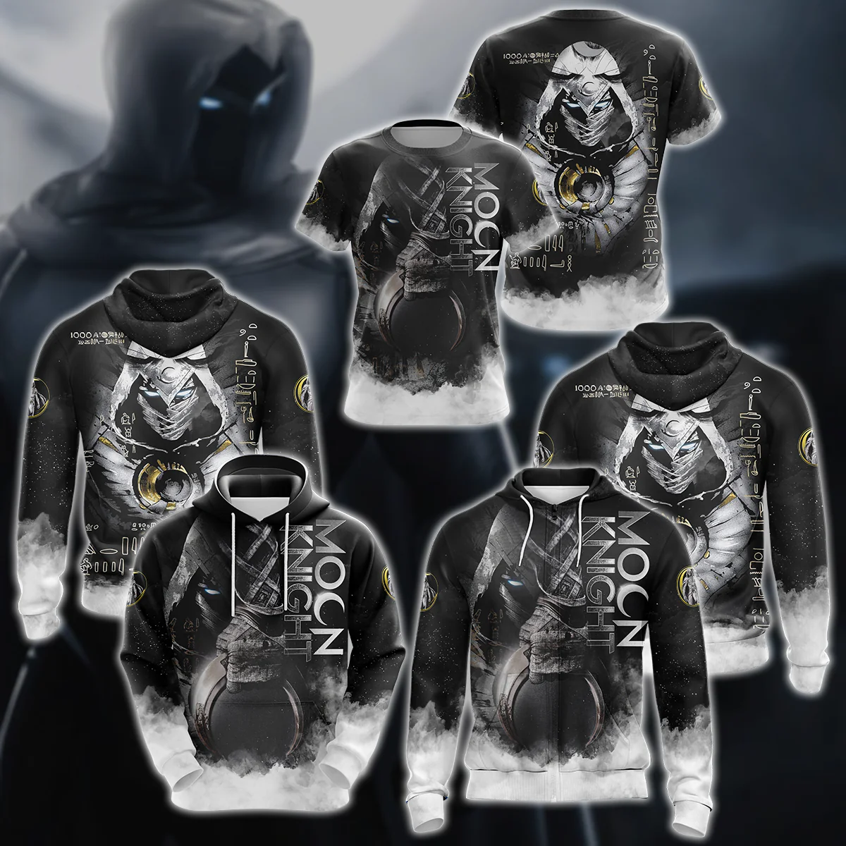 Marvel Moon Knight 3D All Over Print T-shirt Tank Top Zip Hoodie Pullover Hoodie Hawaiian Shirt Beach Shorts Jogger - Image 6