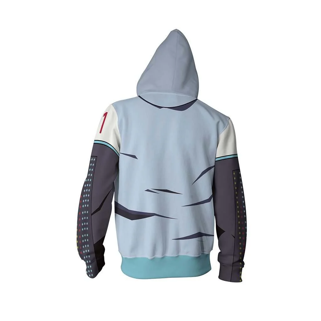 Hatsune Miku Cosplay Zip Up Hoodie Jacket - Image 6