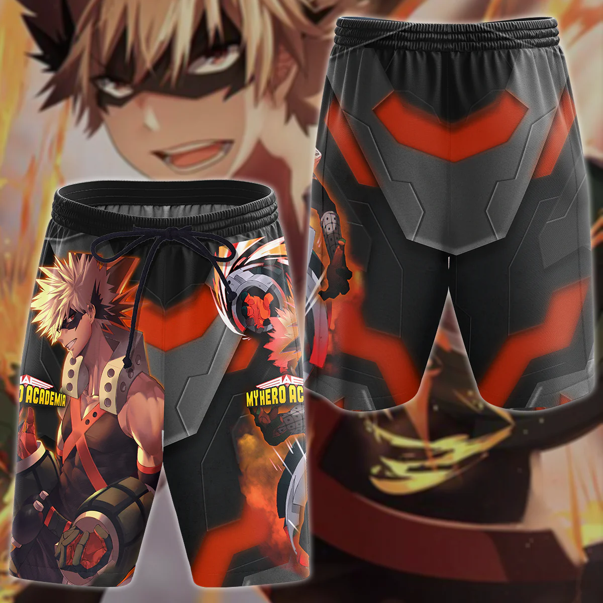 My Hero Academia Bakugou 3D All Over Print T-shirt Tank Top Zip Hoodie Pullover Hoodie Hawaiian Shirt Beach Shorts Jogger - Image 3