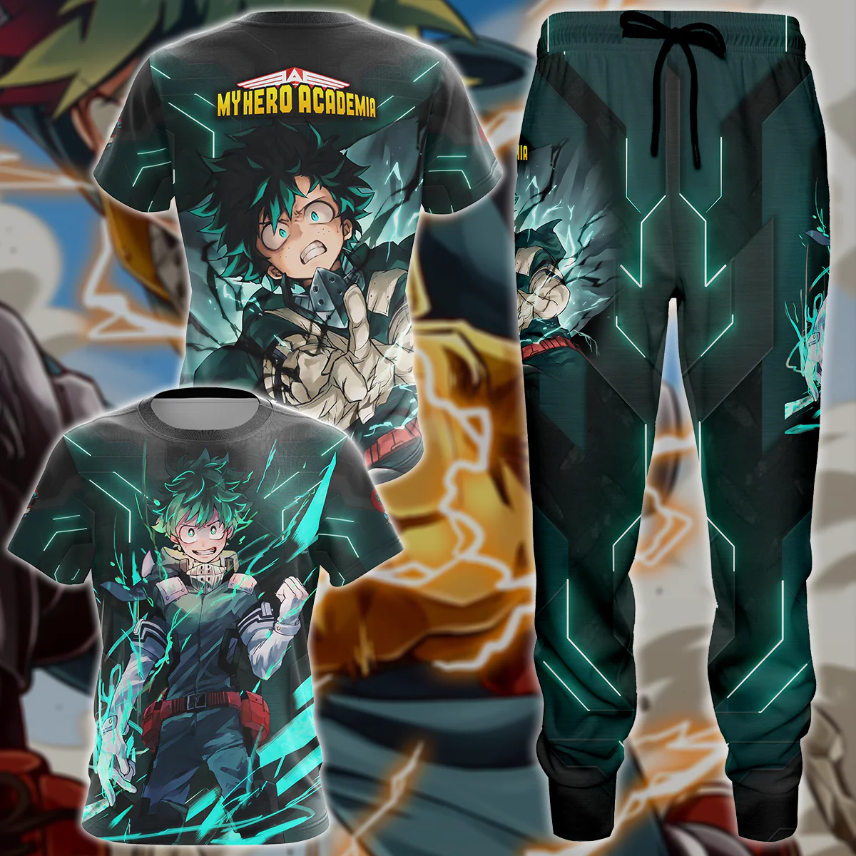 My Hero Academia Deku Midoriya Izuku 3D All Over Print T-shirt Tank Top Zip Hoodie Pullover Hoodie Hawaiian Shirt Beach Shorts Jogger - Image 4