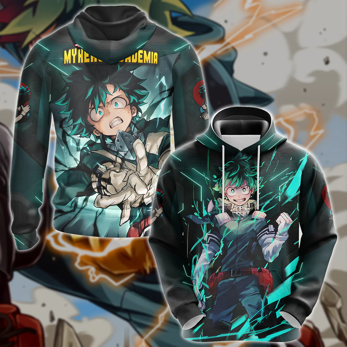 My Hero Academia Deku Midoriya Izuku 3D All Over Print T-shirt Tank Top Zip Hoodie Pullover Hoodie Hawaiian Shirt Beach Shorts Jogger - Image 6
