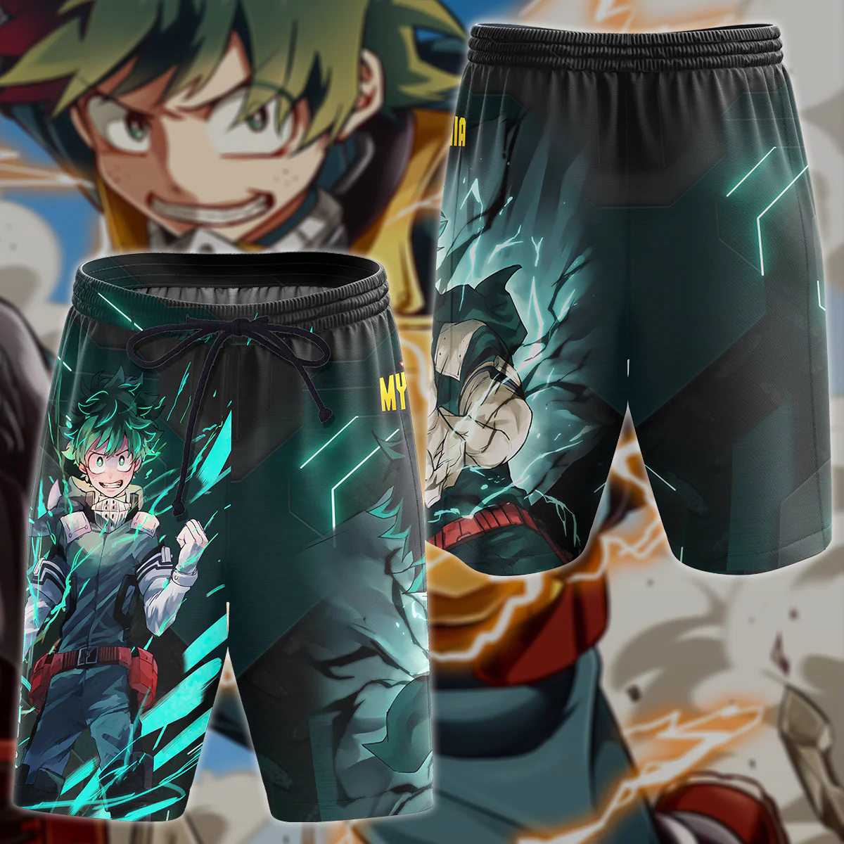 My Hero Academia Deku Midoriya Izuku 3D All Over Print T-shirt Tank Top Zip Hoodie Pullover Hoodie Hawaiian Shirt Beach Shorts Jogger - Image 9