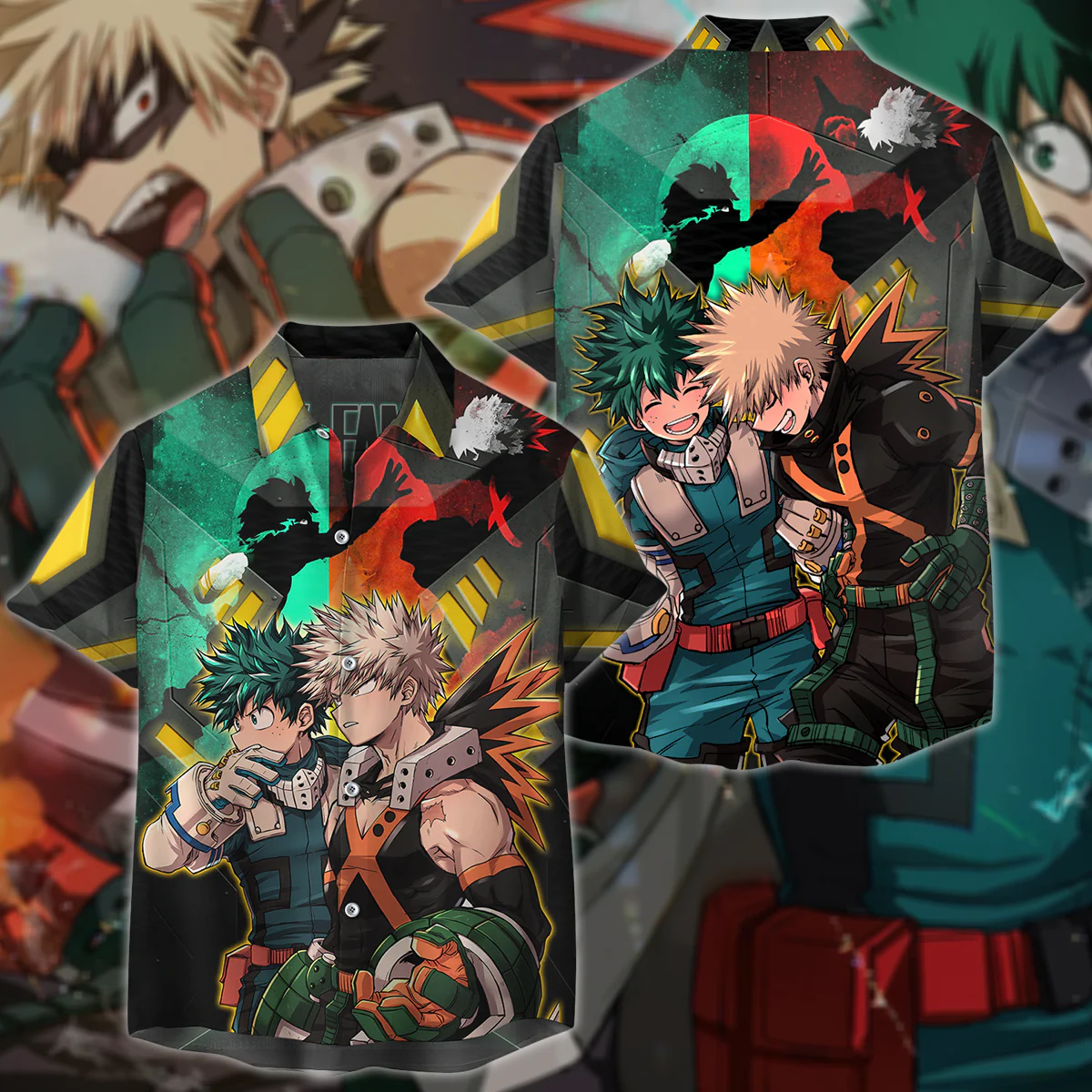 My Hero Academia: Deku x Bakugo 3D All Over Print T-shirt Tank Top Zip Hoodie Pullover Hoodie Hawaiian Shirt Beach Shorts Jogger - Image 5