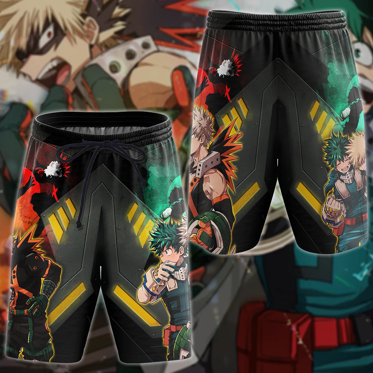 My Hero Academia: Deku x Bakugo 3D All Over Print T-shirt Tank Top Zip Hoodie Pullover Hoodie Hawaiian Shirt Beach Shorts Jogger - Image 7