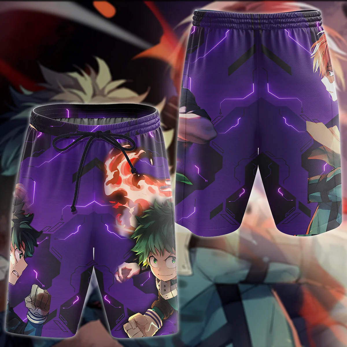 My Hero Academia: Deku x Todoroki 3D All Over Print T-shirt Tank Top Zip Hoodie Pullover Hoodie Hawaiian Shirt Beach Shorts Jogger - Image 6