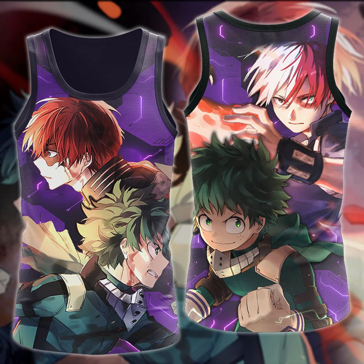 My Hero Academia: Deku x Todoroki 3D All Over Print T-shirt Tank Top Zip Hoodie Pullover Hoodie Hawaiian Shirt Beach Shorts Jogger - Image 7