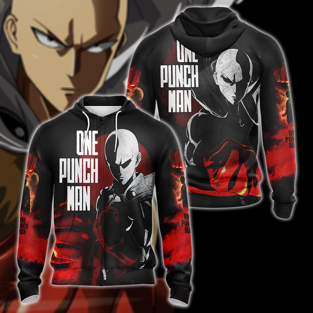 One Punch Man 3D All Over Print T-shirt Tank Top Zip Hoodie Pullover Hoodie Hawaiian Shirt Beach Shorts Jogger - Image 3