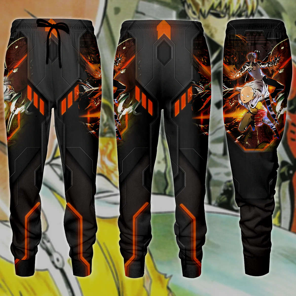 One Punch Man Saitama & Genos 3D All Over Print T-shirt Tank Top Zip Hoodie Pullover Hoodie Hawaiian Shirt Beach Shorts Jogger - Image 7