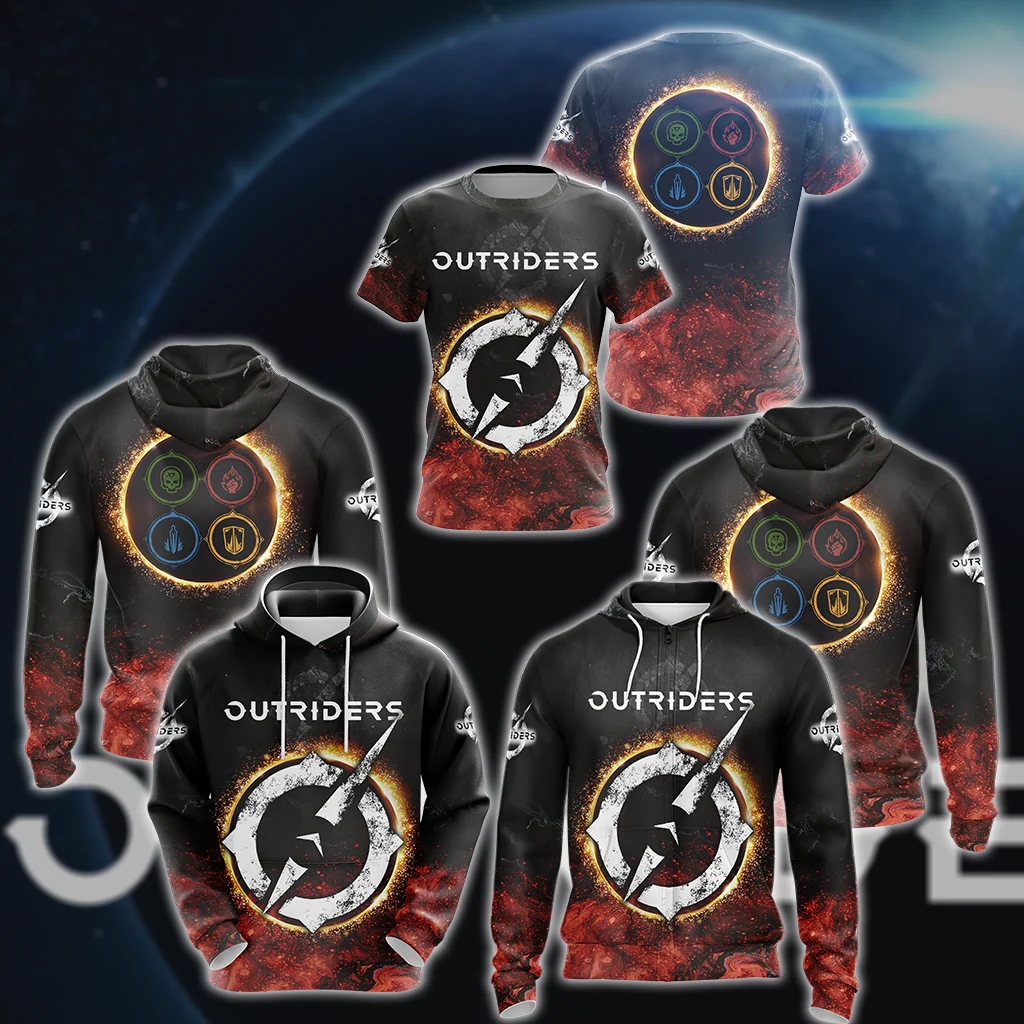 Outriders 3D All Over Print T-shirt Tank Top Zip Hoodie Pullover Hoodie Hawaiian Shirt Beach Shorts Jogger - Image 7