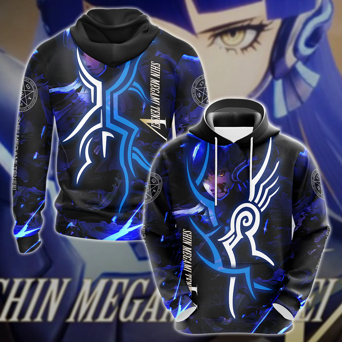 Shin Megami Tensei V 3D All Over Print T-shirt Tank Top Zip Hoodie Pullover Hoodie Hawaiian Shirt Beach Shorts Jogger - Image 8