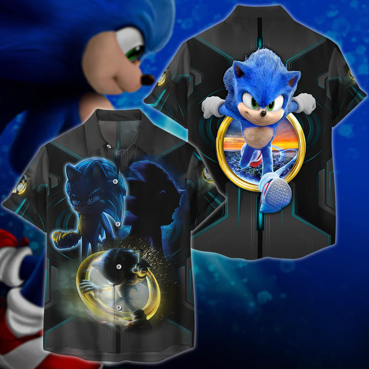 Sonic The Hedgehog Video Game 3D All Over Print T-shirt Tank Top Zip Hoodie Pullover Hoodie Hawaiian Shirt Beach Shorts Jogger - Image 9