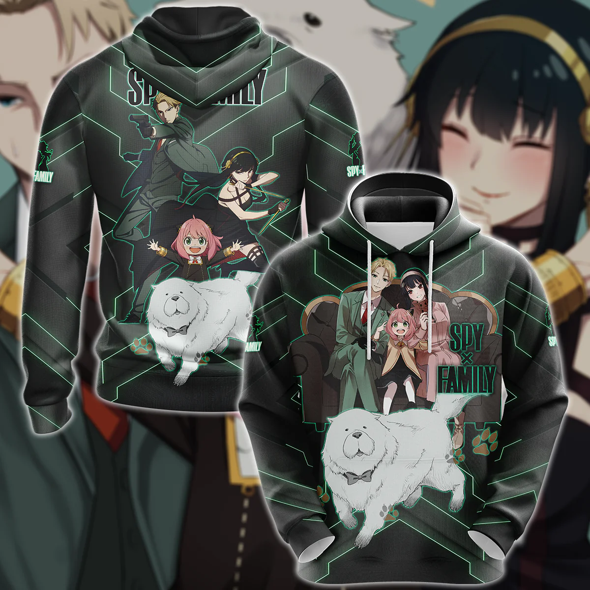 Spy x Family 3D All Over Print T-shirt Tank Top Zip Hoodie Pullover Hoodie Hawaiian Shirt Beach Shorts Jogger - Image 3