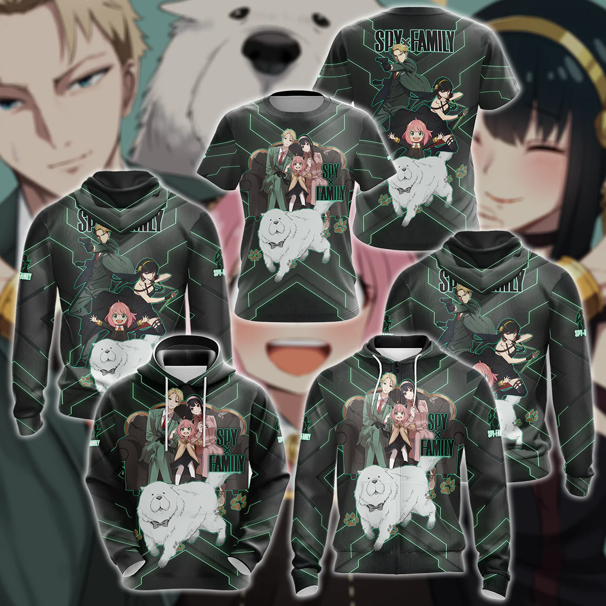 Spy x Family 3D All Over Print T-shirt Tank Top Zip Hoodie Pullover Hoodie Hawaiian Shirt Beach Shorts Jogger - Image 8