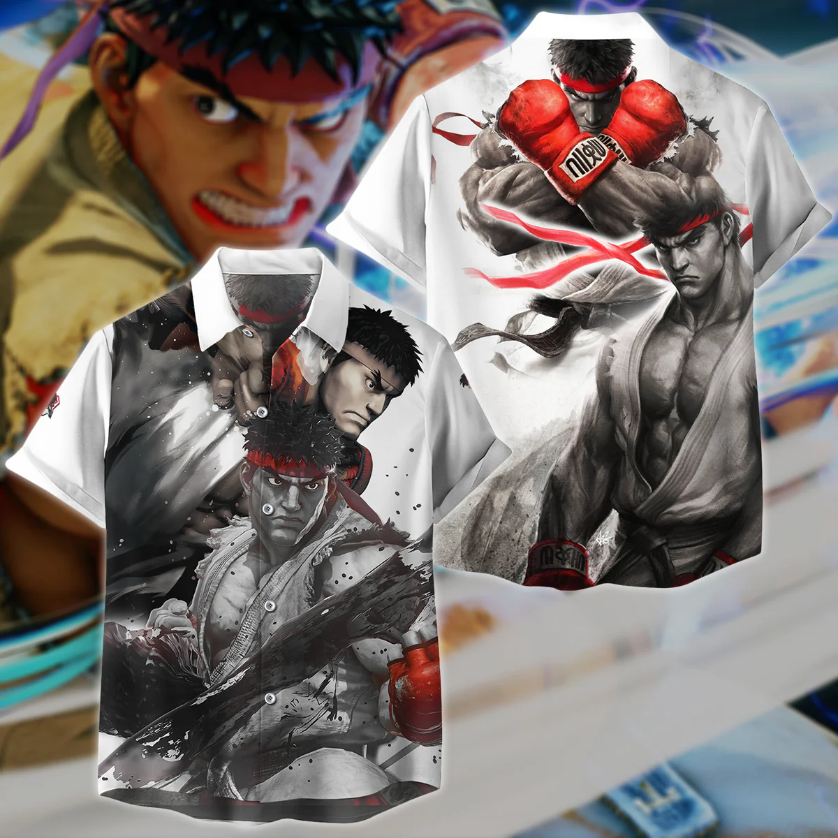 Street Fighter Video Game 3D All Over Print T-shirt Tank Top Zip Hoodie Pullover Hoodie Hawaiian Shirt Beach Shorts Jogger - Image 5