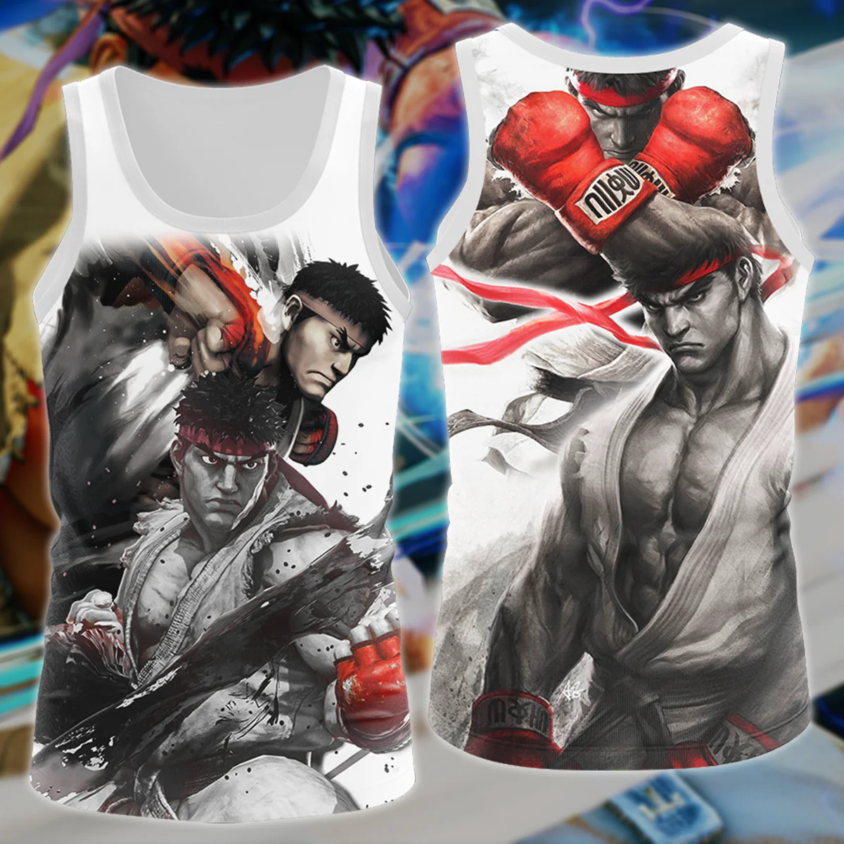 Street Fighter Video Game 3D All Over Print T-shirt Tank Top Zip Hoodie Pullover Hoodie Hawaiian Shirt Beach Shorts Jogger - Image 8