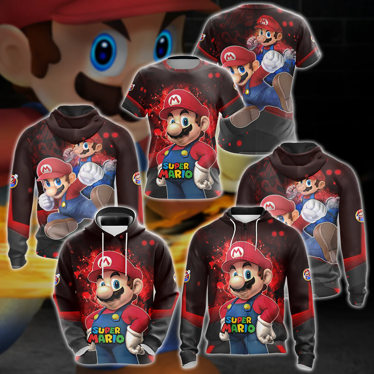 Super Mario Video Game 3D All Over Print T-shirt Tank Top Zip Hoodie Pullover Hoodie Hawaiian Shirt Beach Shorts Jogger - Image 5