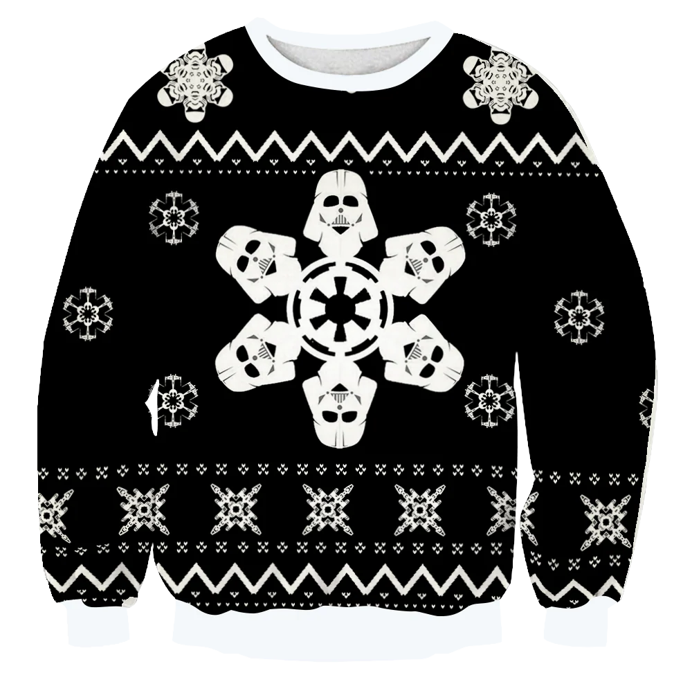 Star Wars Snow Flake Unisex 3D Sweater - Image 3