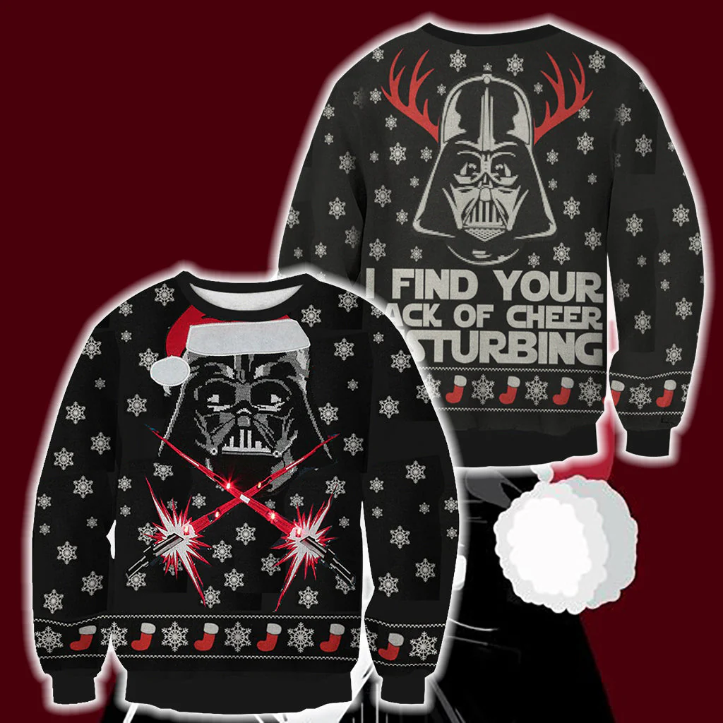 Star Wars Snow Flake Unisex 3D Sweater - Image 4