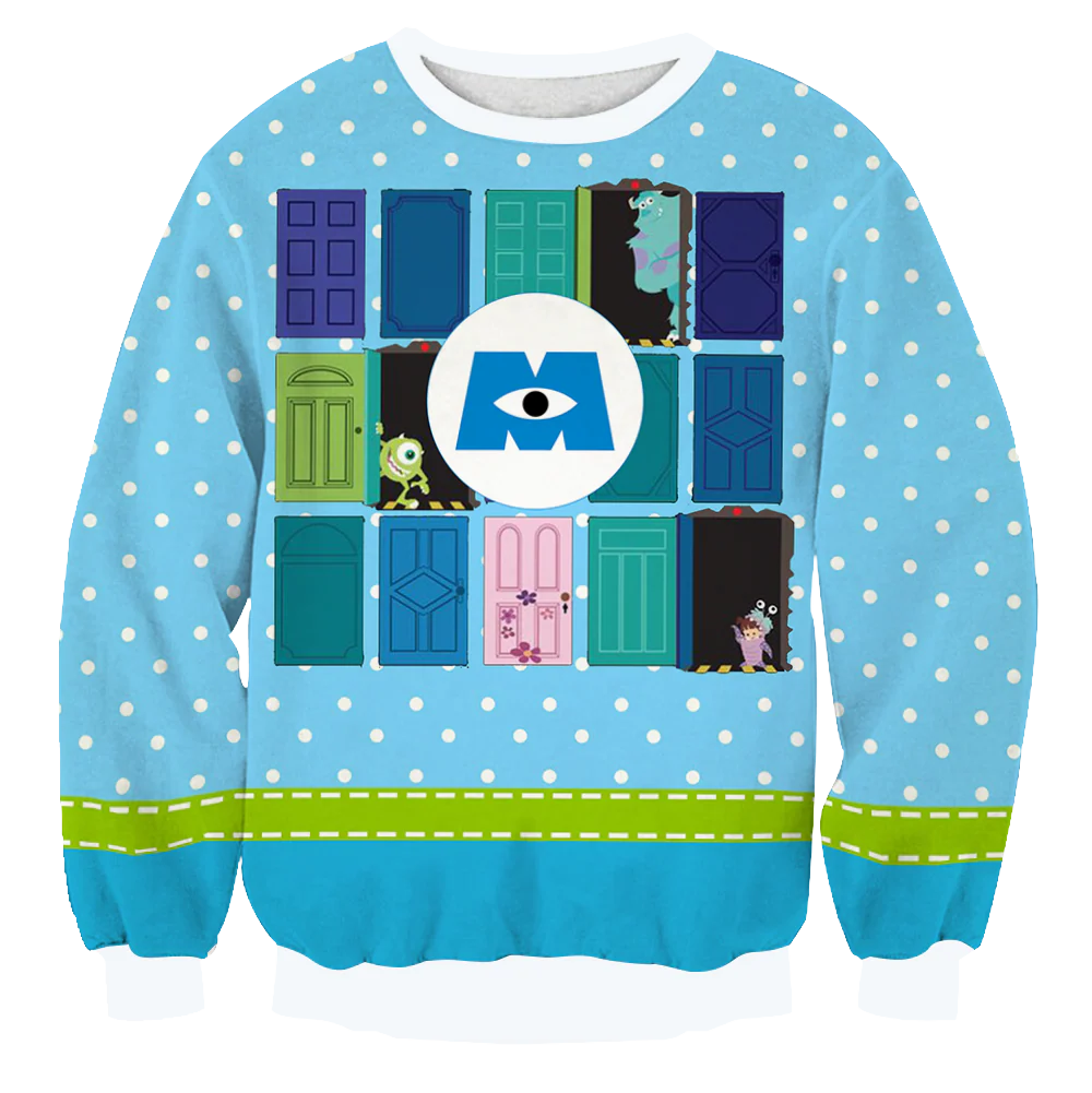 Monsters, Inc. Unisex 3D Sweater - Image 3