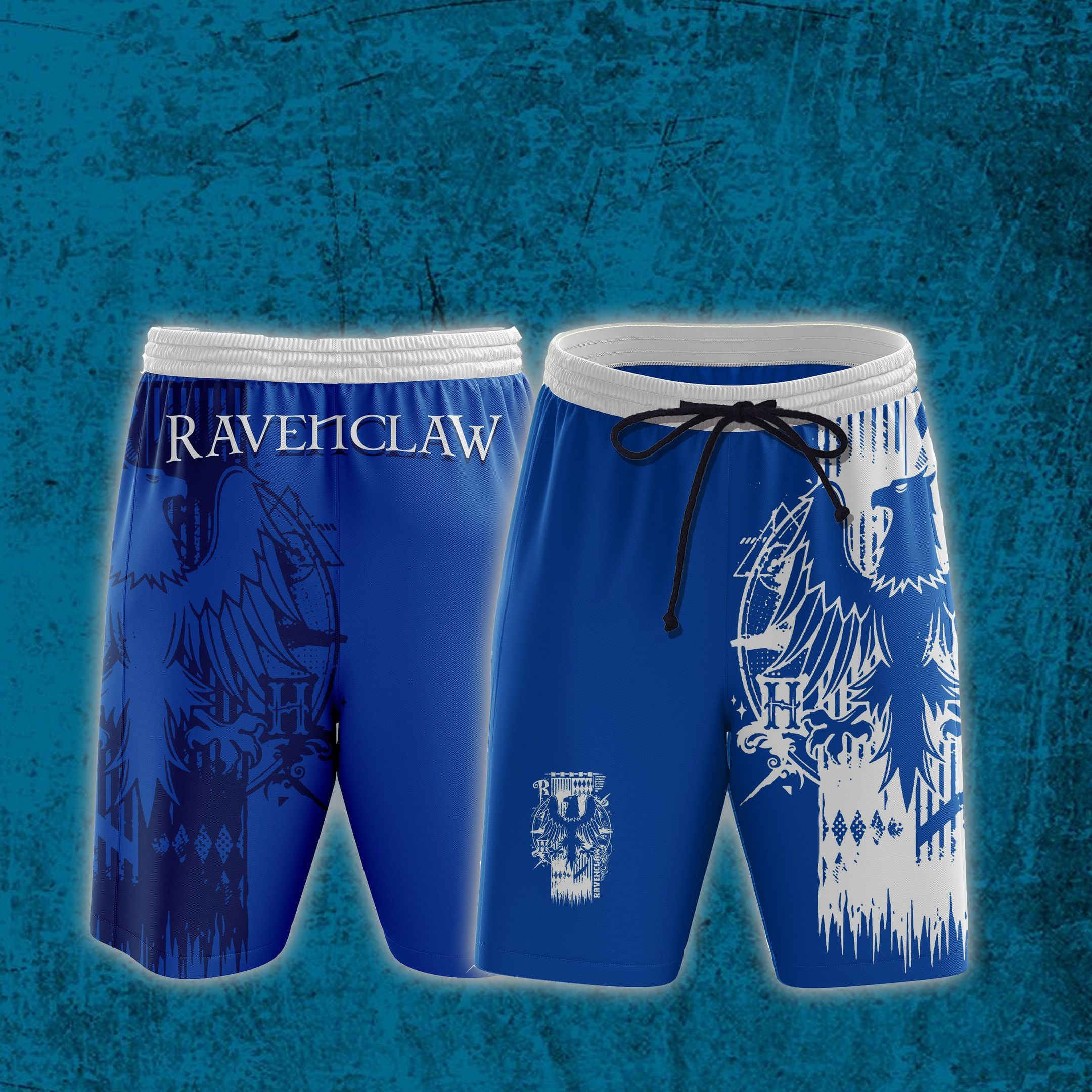 Quidditch Harry Potter Hogwarts House Gryffindor Slytherin Ravenclaw Hufflepuff Unisex 3D Beach Shorts - Image 4