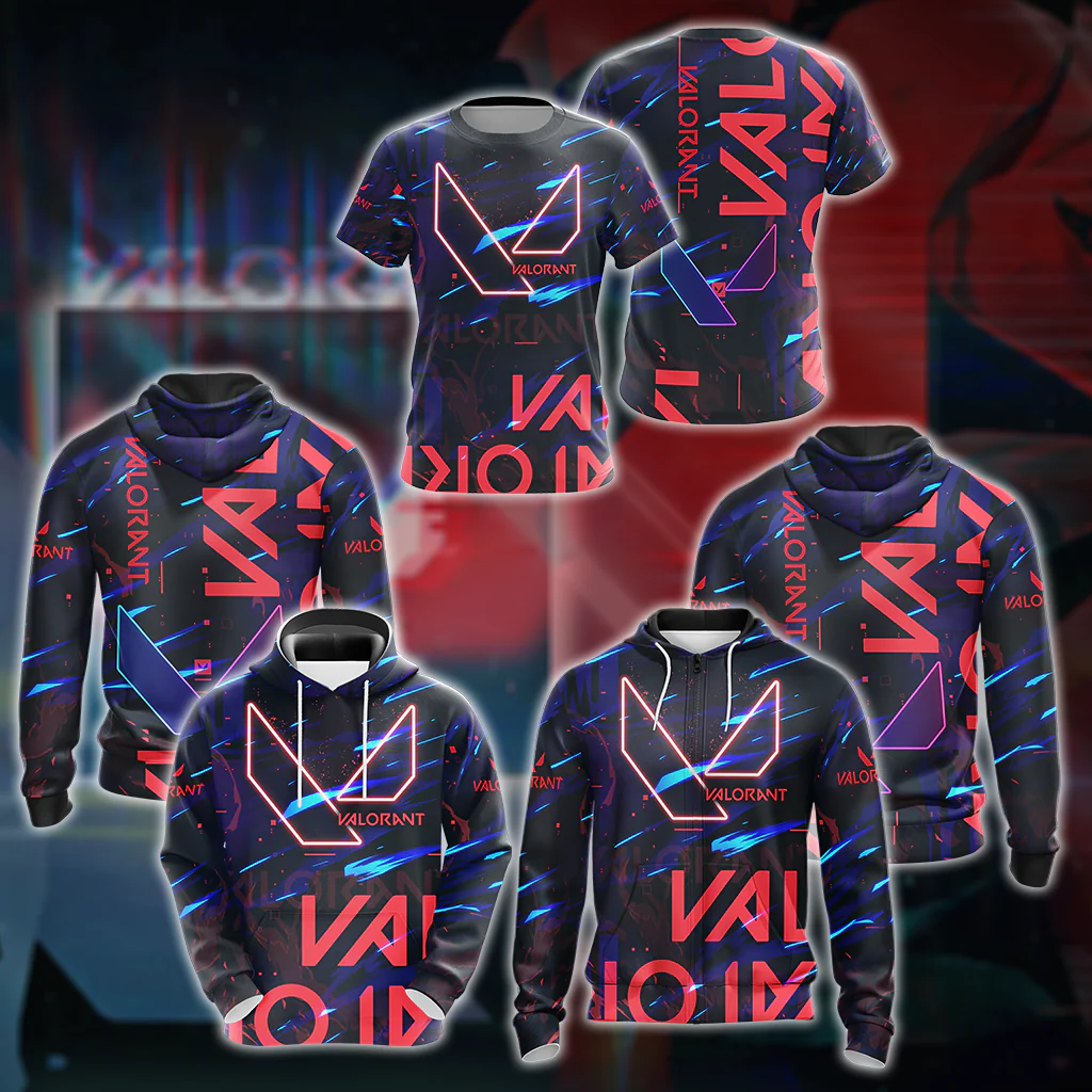 Valorant 3D All Over Print T-shirt Tank Top Zip Hoodie Pullover Hoodie Hawaiian Shirt Beach Shorts Jogger - Image 9